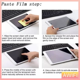 🔥AWIFI🔥ฟิล์มกระจกใสนิรภัย สำหรับ ไอแพด Gen 5/6/7/8 /9 Air1/2/3/4/5 Mini 1/2/3/4/5 iPad Pro 10.5/11(2018/2020) #D2