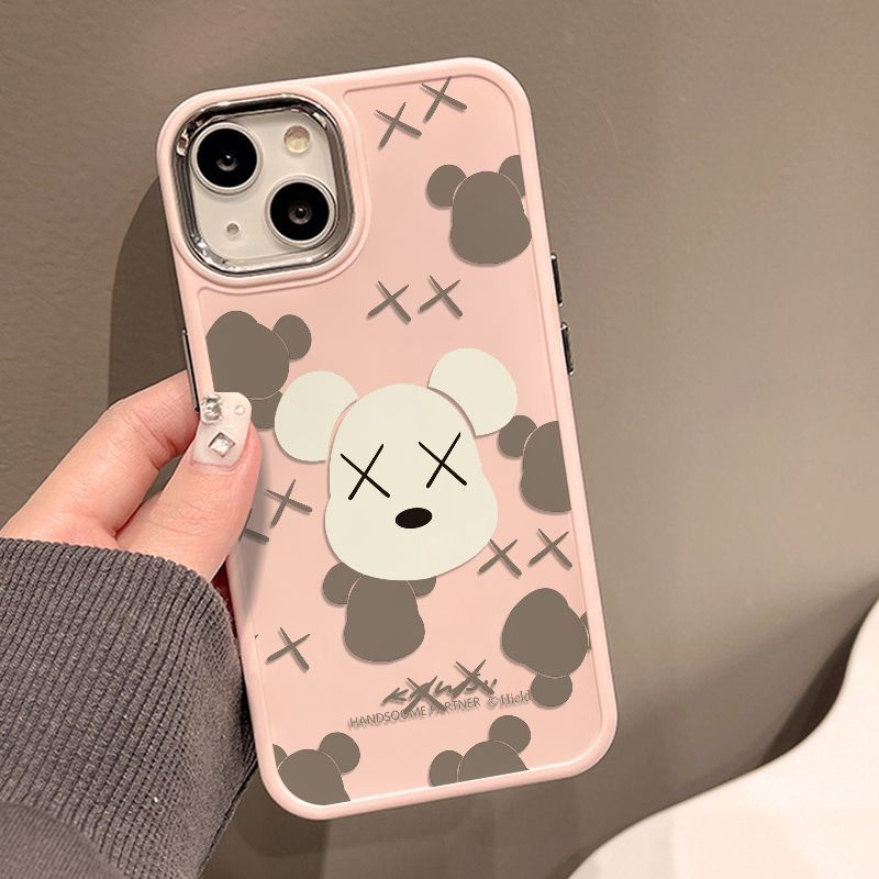 เคสโทรศัพท์มือถือ ผิวด้าน กันกระแทก ลายหมีโหดสีขาว สําหรับ Apple Iphone 14promax 13 12 11 7 8p 15promax IXYN