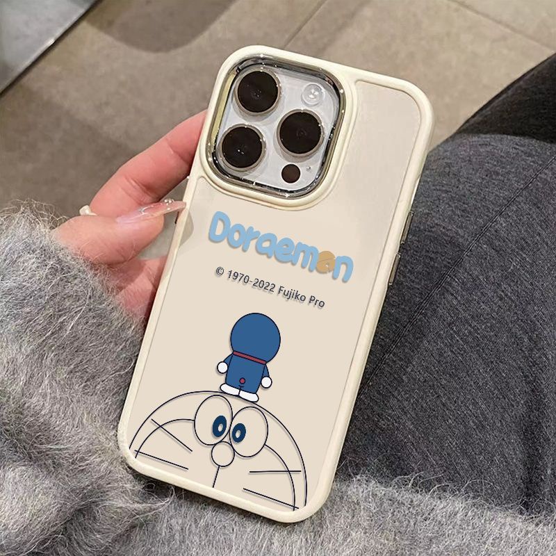เคสโทรศัพท์มือถือ ผิวด้าน กันกระแทก ลายการ์ตูนโดราเอมอน สําหรับ Apple Iphone 14promax 13 12 11 7 8p 15promax RZ4V