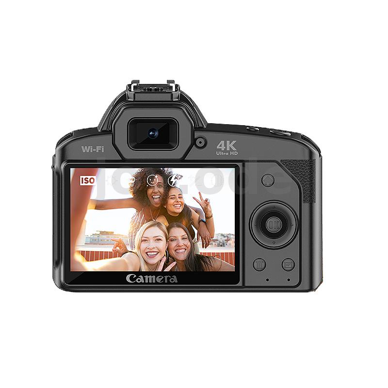 กล้องบันทึกวิดีโอดิจิทัล D5 6400 ล้านพิกเซล HD WiFi 4K เลนส์คู่ พร้อมหน้าจอ IPS 3 นิ้ว ซูม 16X DSLR สําหรับ Youtube สตรีมมิ่ง Vlog