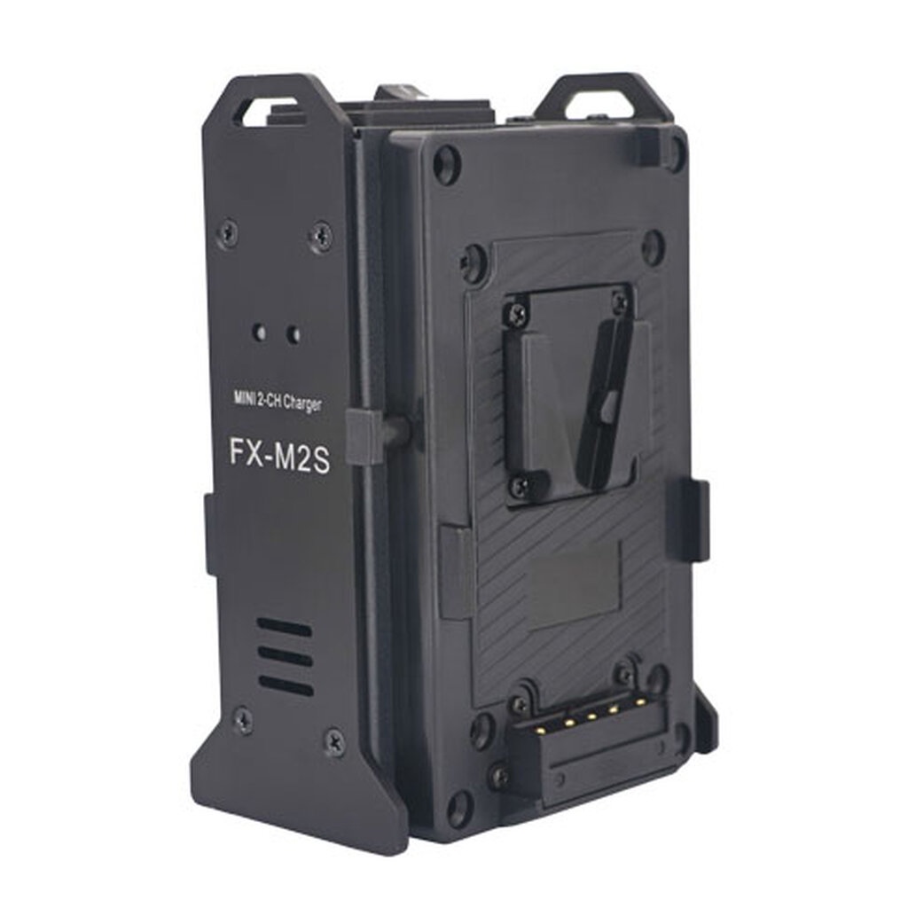 แท่นชาร์จแบตเตอรี่ V-Mount แบบคู่ Fxlion MINI 2-ch V mount charger FX-M2S ชาร์จได้สองก้อนพร้อมกัน