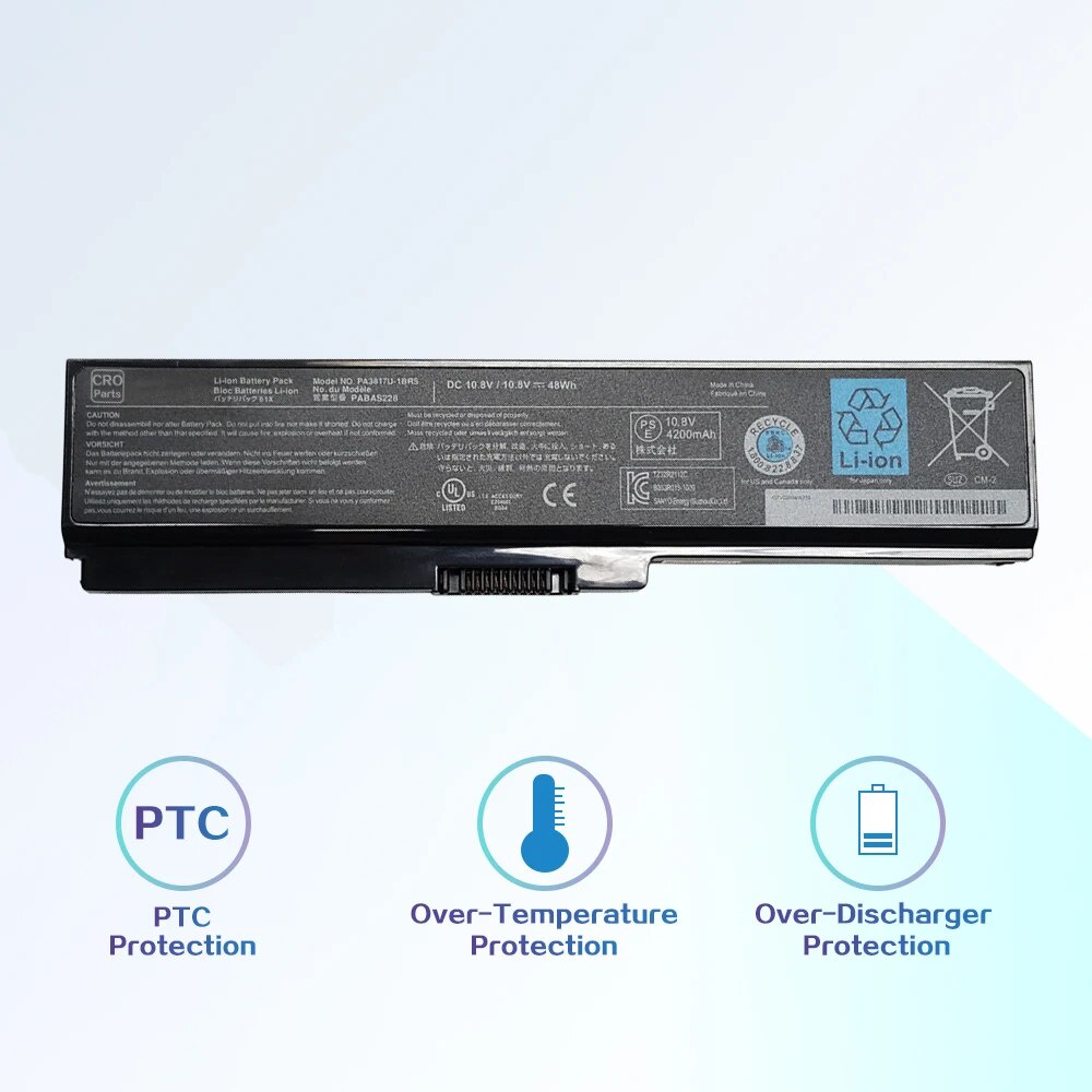 แบตเตอรี่แล็ปท็อป Laptop  PA3817U-1BRS 10.8V 48Wh For Toshiba Satellite L655-175 L655-1DT L670-1F5 L