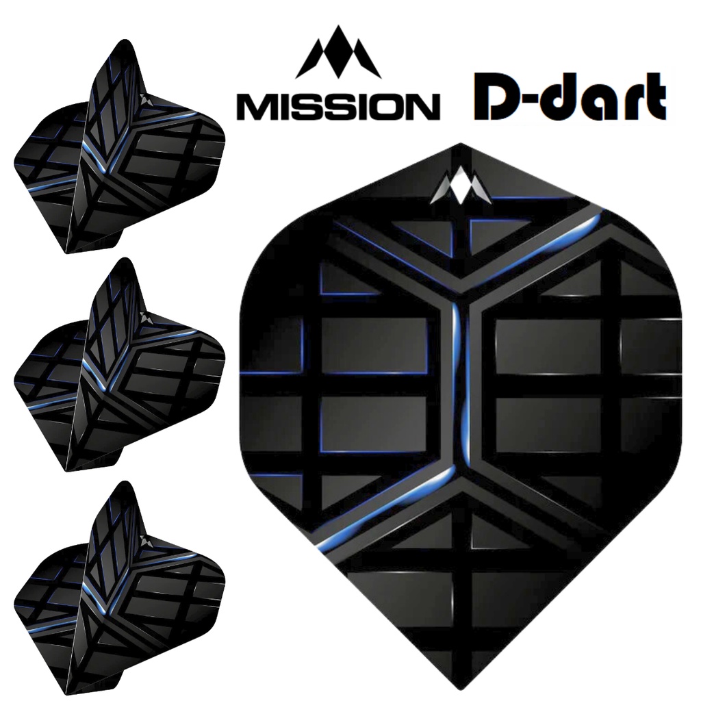 Mission Dart Flights - HEXON Standard 100 Micron Solo Darts Flight For Soft and Steel Darts (SAYAP A