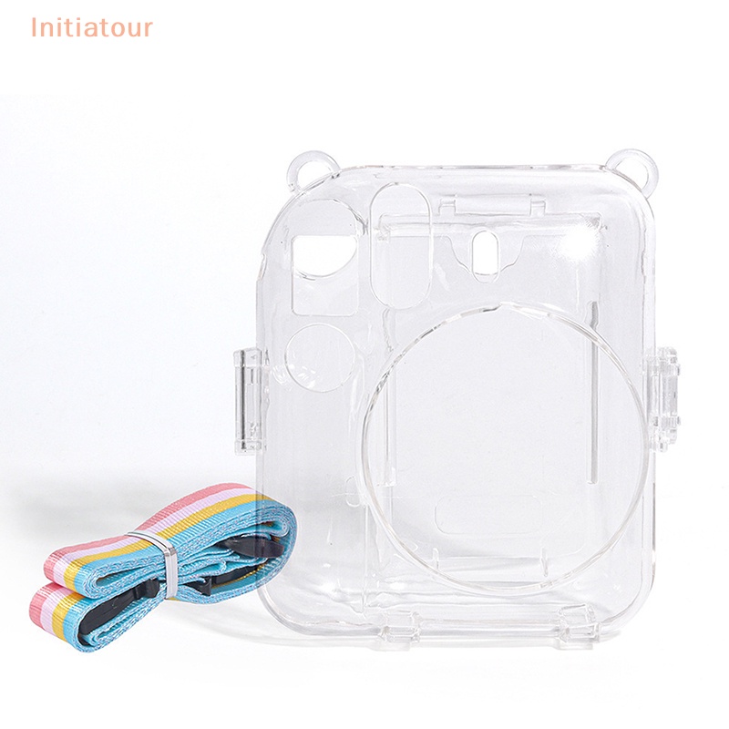 [Initiatour] เคสกระเป๋าใส พร้อมสายคล้องไหล่ สําหรับกล้อง Fujifilm Instax Mini 12