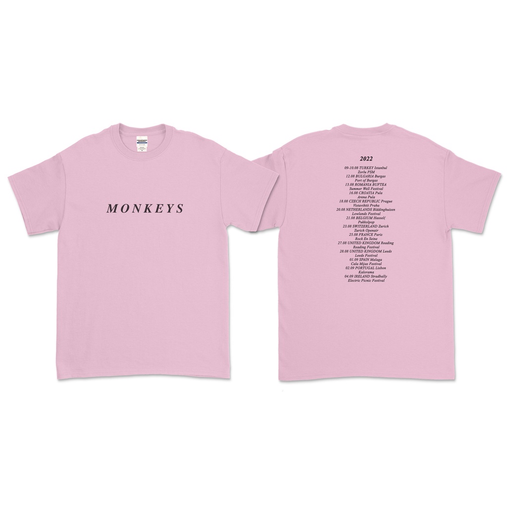 แฟชั่นใหม่ [S-3XL]Arctic MONKEYS - MONKEYS เสื้อยืดทัวร์ EU (หน้าหลัง)