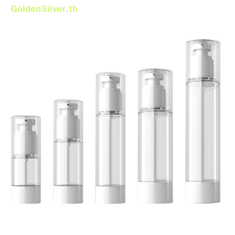 Goldensilver ขวดปั๊มครีมโลชั่น เติมได้ 15 มล.-100 มล. สําหรับเดินทาง TH