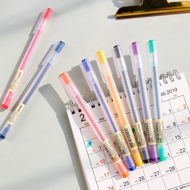 ปากกาที ่ มีสีสันปากกาเจลปากกาสีเจลหมึกปากกาปากกาลูกลื ่ นสําหรับ Journaling หมายเหตุการเขียนวาดระบายสีเครื ่ องเขียนญี ่ ปุ ่ นเกาหลี Fine Point ปากกาสํานักงานโรงเรียนอุปกรณ ์