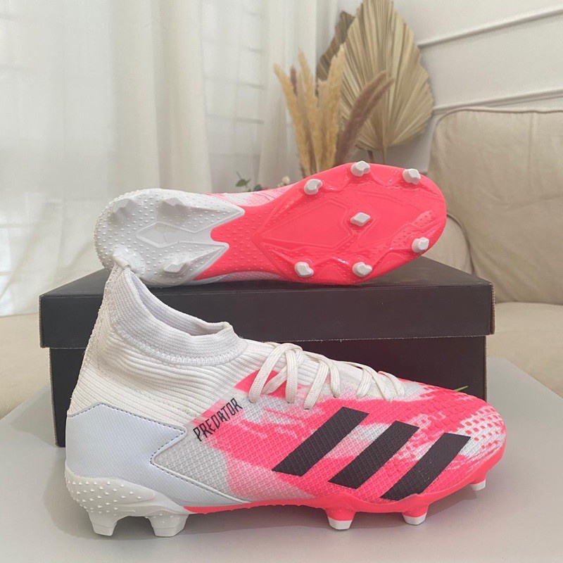 Adidas Predator 20.3 White Shock Pink รองเท้าฟุตบอล
