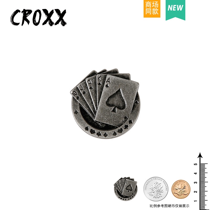 【Punk&Metal 】jibitz Croc charm ชุดอุปกรณ์เสริม หมุด 3d สไตล์บาร็อค ย้อนยุค คุณภาพสูง