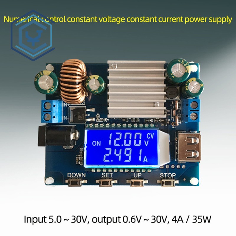 1PCS SK35L DC 0.6-30V 4A 35W 5V 6V 9V 12V 24V Boost/Buck CC CV Regulated ปรับ DC Power Supply โมดูลห