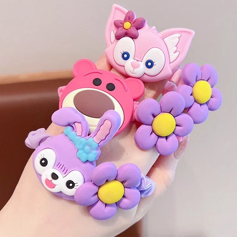 ส่งเร็ว ยางรัดผม ลายการ์ตูน สีแคนดี้น่ารัก มี5สี ความยืดหยุ่นสูง สไตล์ญี่ปุ่น และเกาหลี สไตล์เกาหลี เด็กเด็กทารกราคาถูกท