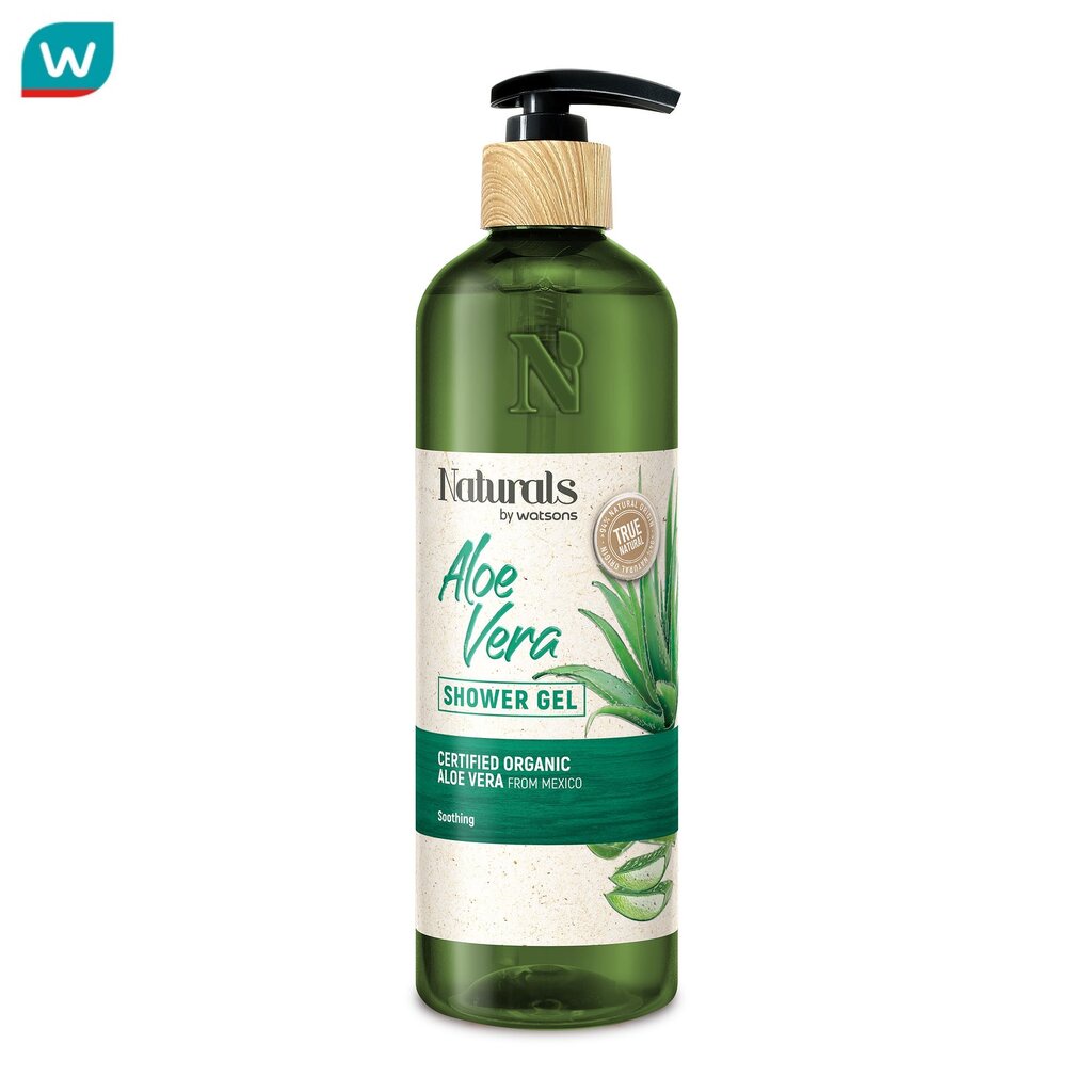 Naturals by Watsons เนเชอรัล บาย วัตสัน ทรู เนเชอรัล อโลเวร่า ชาวเวอร์ เจล 490มล