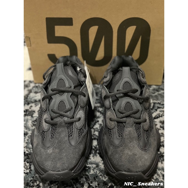 ♞adidas Adidas YEEZY 500 Utility รองเท้าผ้าใบคุณภาพสูงสีดำ F36640 k