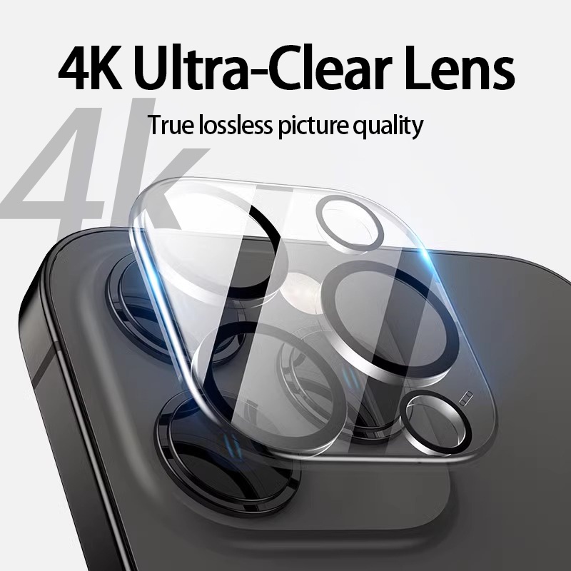 All-in-one ตัวป้องกันกล้อง HD สําหรับ iPhone 11 12 13 14 15 Pro Max 15 Plus