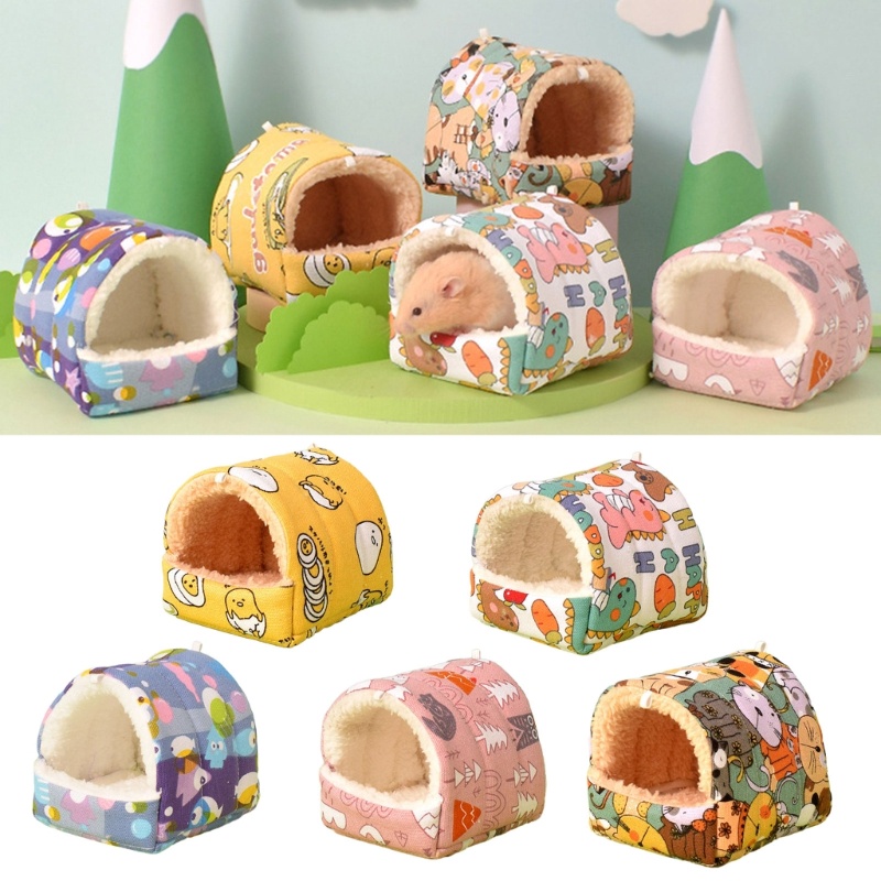 Exhila Windproof Winter Hangable Pet House Hedgehogs Plush Nest Pet House สําหรับฤดูหนาว