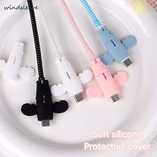 Little Angel Data Cable Protector Anti Break Cable Pengisian Kabel Pelindung Soft Case Soft Case-Win