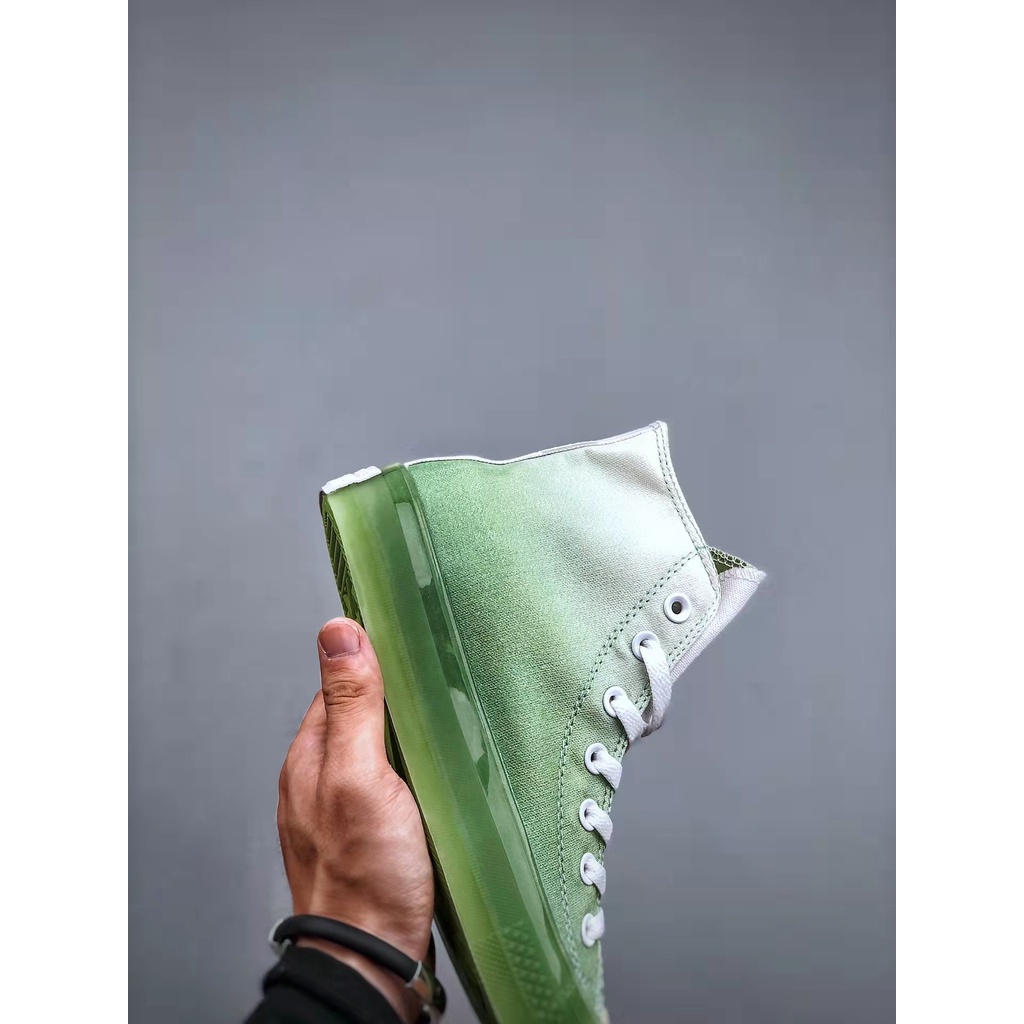 Converse CX Crystal Jelly Lime Mint Green Sports Versatile Unisex Casual Shoes-1502 แฟชั่น