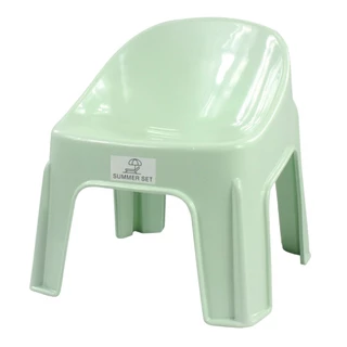 shophome468 SUMMER SET เก้าอี้พลาสติกพนักพิง รุ่นแฟนซี FT-224/A สีเขียว รับประกันของเเท้