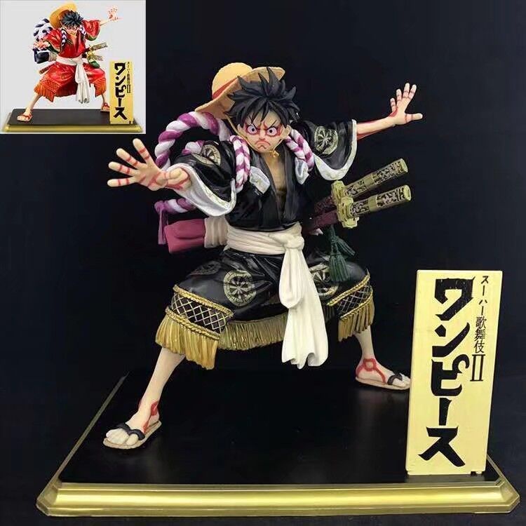ฟิกเกอร์ วันพีช ฟิกเกอร์ POP Kabuki ลูฟี่ ฟิกเกอร์ อะนิเมะ ฟิกเกอร์ ตกแต่ง ของขวัญ ชาย One Piece Series ฟิกเกอร์ Z5AF