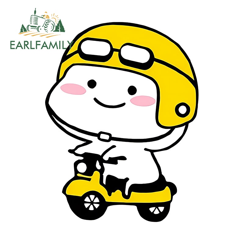 EARLFAMILY 13 ซม.x 10 ซม.อะนิเมะ Boy Rider สติกเกอร์รถอารมณ์ขัน Occlusion Scratch Auto รถ ATV ประตูรถ JDM Decal การ์ตูนที่กําหนดเองการพิมพ์