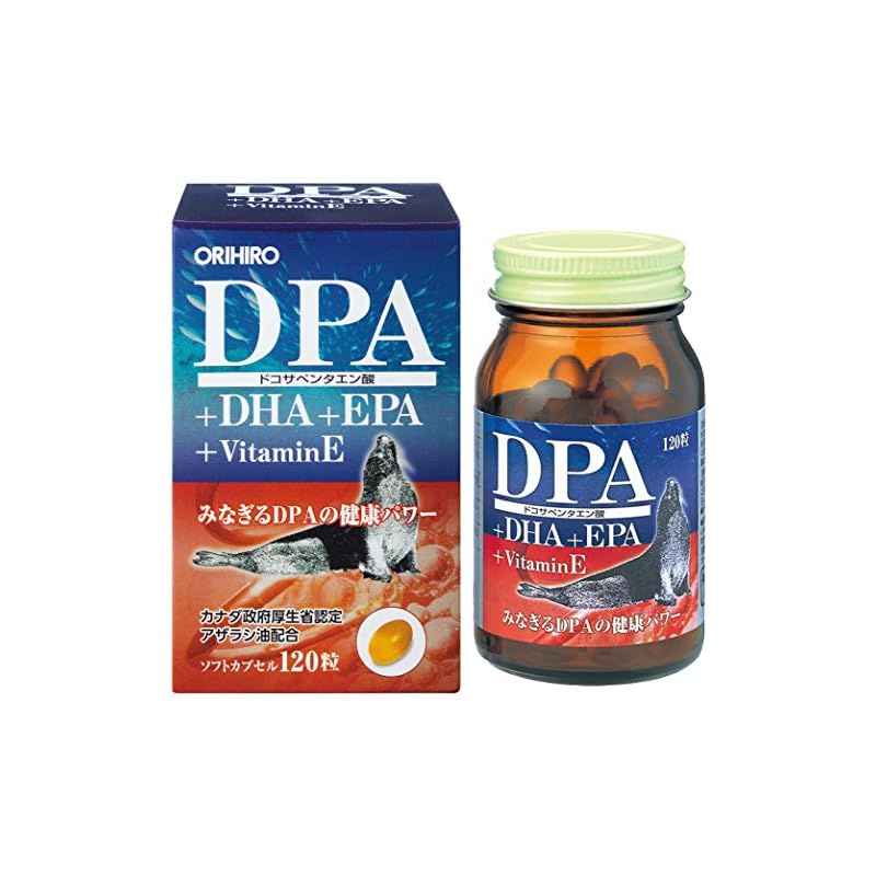 【ส่งตรงจากญี่ปุ่น】Orihiro Dpa+dha+epa แคปซูล 120 เม็ด 30 วัน DPA DHA EPA Tocotrienol Vitamin E เราได