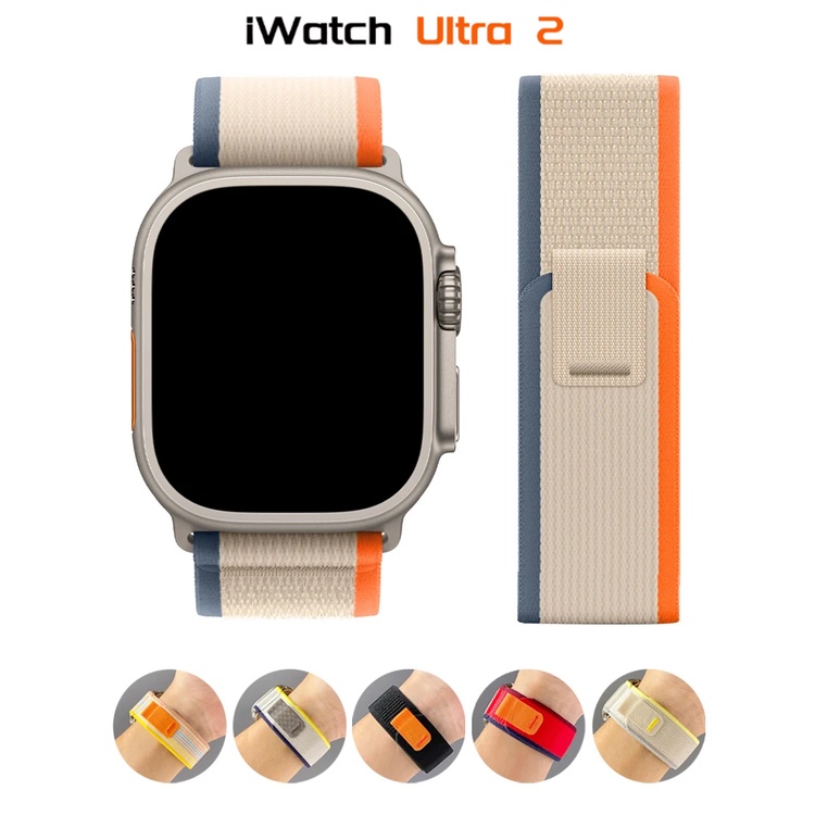 สายนาฬิกาข้อมือ สําหรับ Apple watch Ultra 2 band 49 มม. 44 มม. 45 มม. 40 มม. 41 มม. 38 มม. 42 มม. 45 44 มม. iWatch series 8 9 7 6 5 3 se