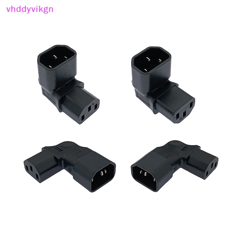 Vhdd อะแดปเตอร์เชื่อมต่อ 10A 3Pin IEC UP 90 องศา IEC 320 C14 ตัวผู้ เป็น C13 ตัวเมีย ปลั๊ก AC สําหรับ LCD LED TV TH