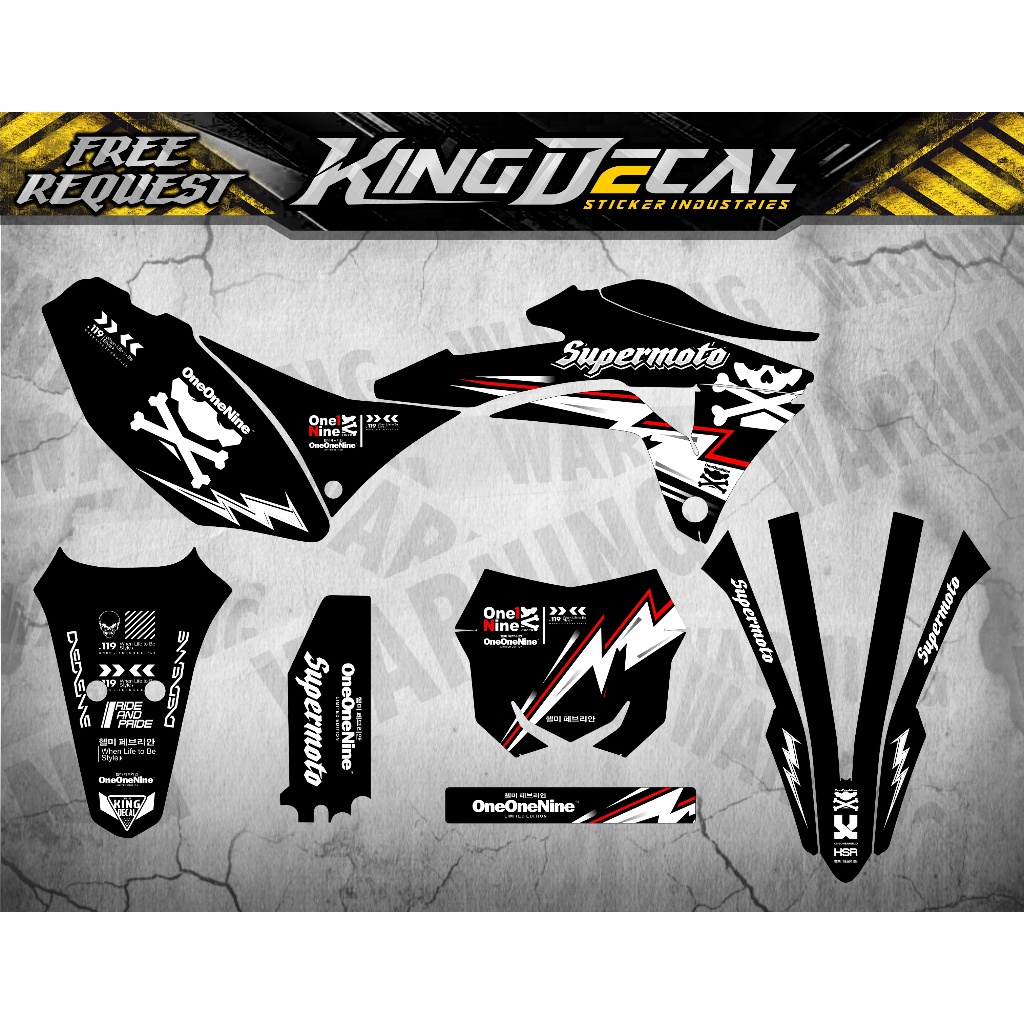 สติ๊กเกอร์ดีคอล KLX GORDON FULL BODY / DECAL GORDON / สติ๊กเกอร์แคลอรี KLX GORDON / สติ๊กเกอร์ KLX S