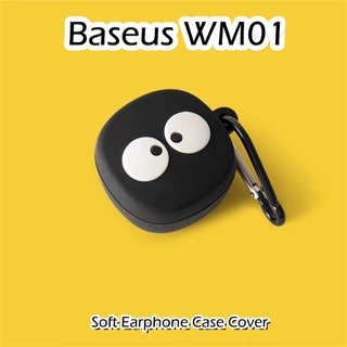 พร้อมส่ง! สําหรับ Baseus WM01 เคส ตลก การ์ตูน จัดแต่งทรงผม ซิลิโคนนิ่ม เคสหูฟัง เคส