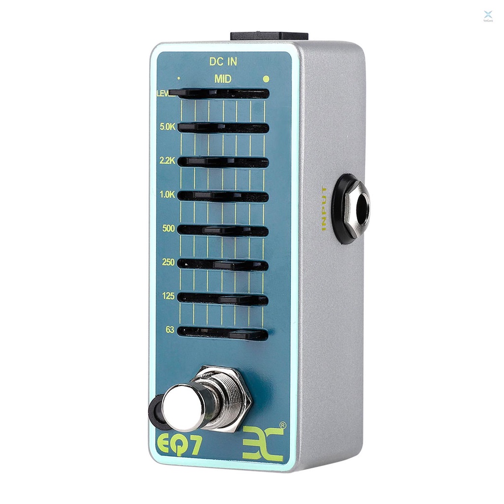 Eno EX EQ7 แป้นเหยียบเอฟเฟคกีตาร์ 7-Band EQ แบบโลหะ