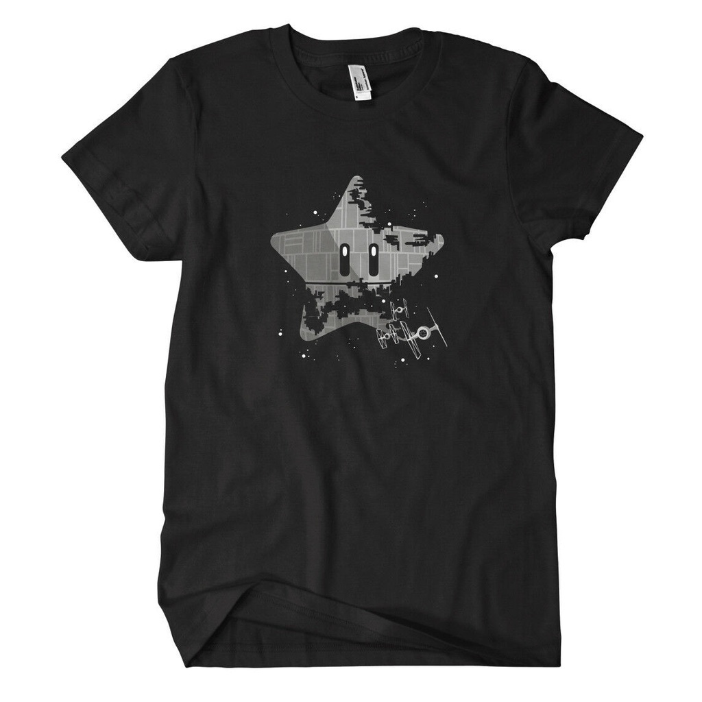 พร้อมส่ง ขายดี เสื้อยืด พิมพ์ลาย Super Death Star Wars Star Gaming Luigi Yoshi Fun Cult PS X Game- O