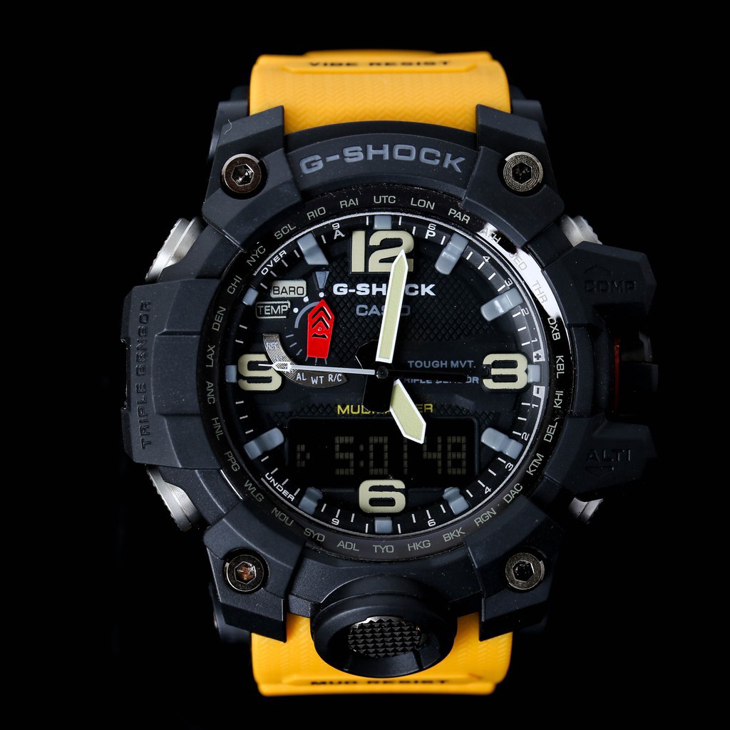 (ยิงจริง) ของแท้ นาฬิกาข้อมือ Casio G-Shock GWG-1000 MUDMASTER สไตล์สปอร์ต