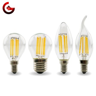 Got Liang E27 E14 หลอดไฟ LED 220V C35 G45 สไตล์วินเทจ