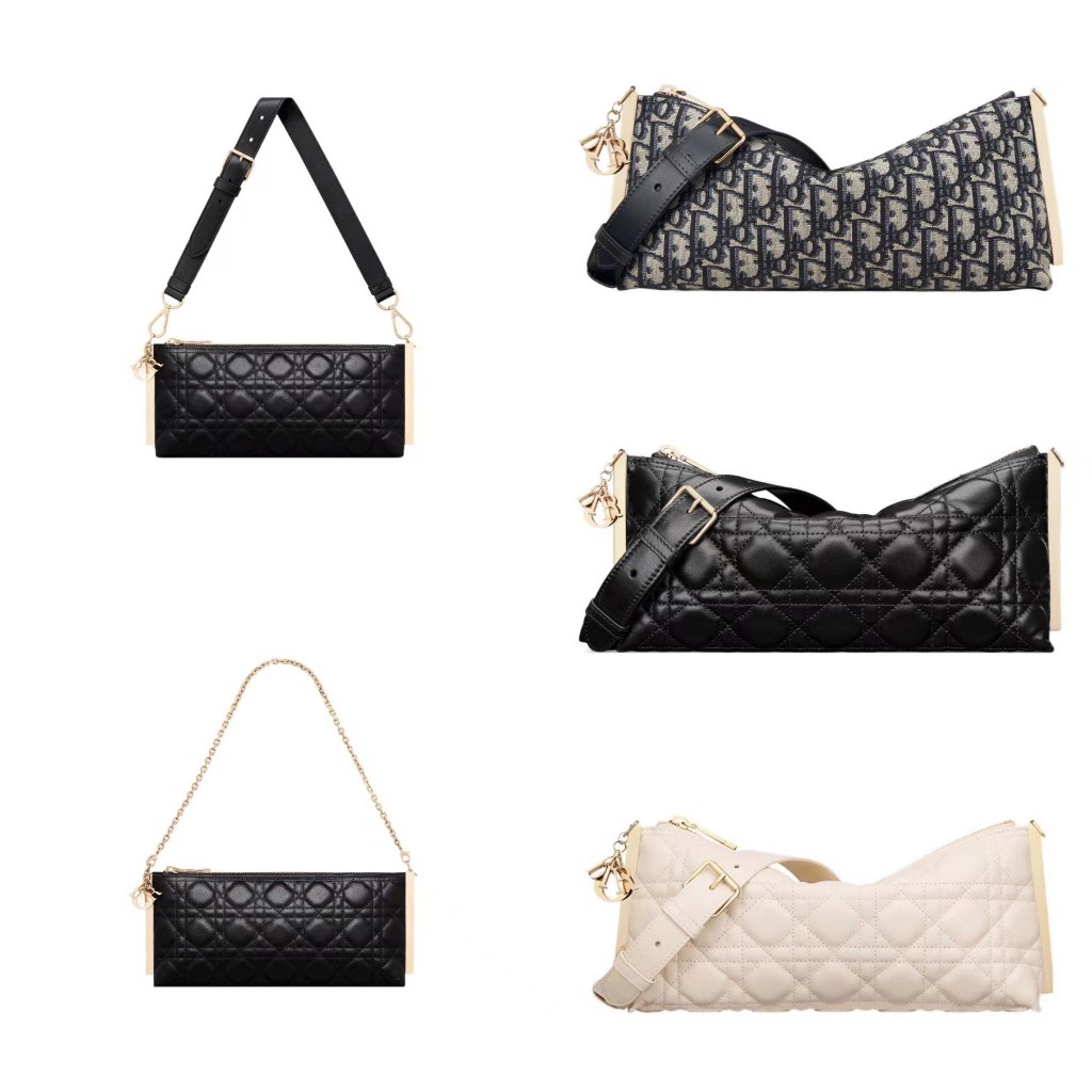 Dior/New Style/CLUB/กระเป๋าสะพาย/กระเป๋าถือ/ของแท้ 100%
