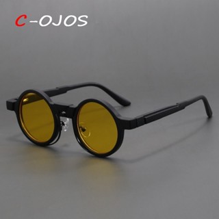 ใหม่ Steampunk แว่นกันแดด ทรงกลม ส่วนบุคคล ฮิปฮอป แว่นตากันแ…