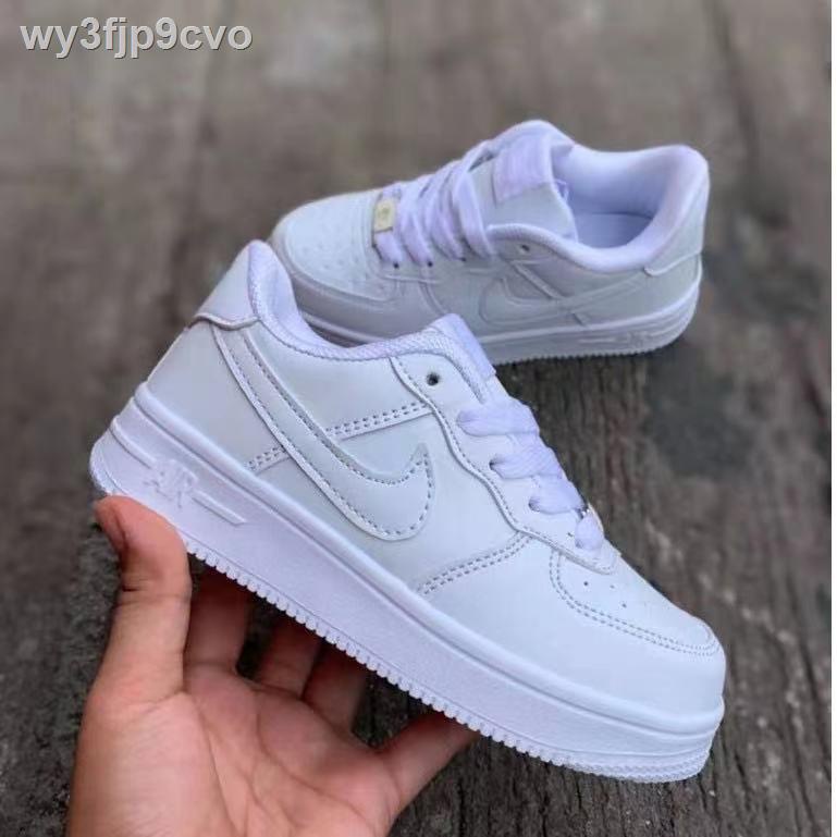 High Quality nike air force 1 Triple White af1 shoes for men and women with box and paperbag (HIGHE