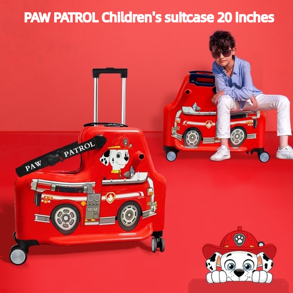 Paw PATROL กระเป๋าเดินทางเด็ก 66.6 ซม. สามารถติดรถเข็นเด็กทารก กระเป๋าเดินทางที่นั่งเด็กผู้หญิง