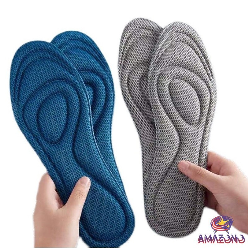 Amaz แผ่นรองเท้าเพื่อสุขภาพ ใส่สบาย ป้องกันการปวดเท้า ขนาด 35-46 insoles