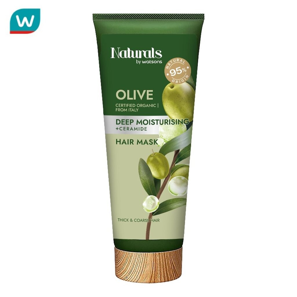 Naturals by Watsons เนเชอรัล บาย วัตสัน โอลีฟ ดีพ มอยซ์เจอไรซิ่ง แฮร์ มาสก์ 200มล.