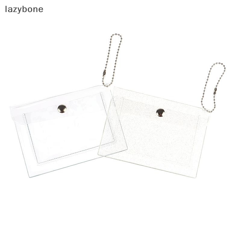 {LZ} 1 PC กระเป๋าสตางค์บัตรเครดิตสตรีแฟชั่นโปร่งใสกันน้ํา PVC ธุรกิจ ID Card กระเป๋าสตางค์สาวกระเป๋าใส่เหรียญกระเป๋า {lzybone}