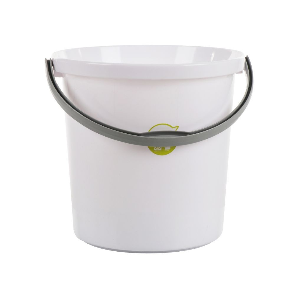 ถังน้ำ ถังน้ำกลม PLIM 6.5 แกลลอน สีขาว อุปกรณ์ทำความสะอาด ของใช้ภายในบ้าน ROUND BUCKET 6.5 GL PLIM W