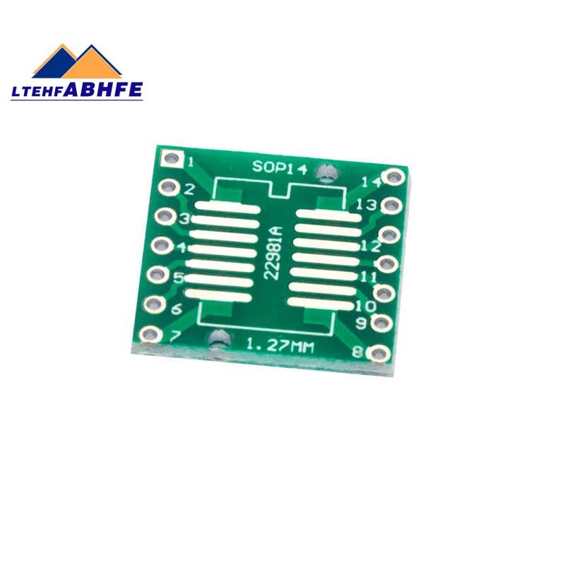 20 ชิ้น Sop14 Ssop14 Tssop14 ถึง Dip14 Pcb Smd Dip/อะแดปเตอร์แผ่น Pitch 1.27/0.65 มิลลิเมตร