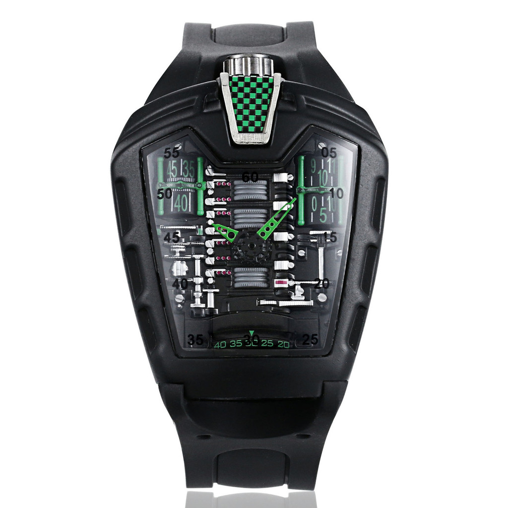 Spike Ready Stock Richard Sports Car Bugatti Watch Creative Concept Watchพิษ Non-Mechanical Watch Te