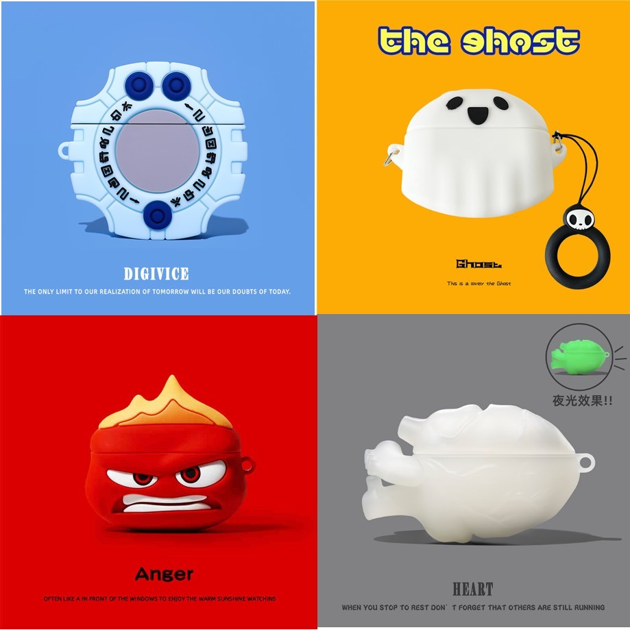 Stock Ready เคสซิลิโคนน่ารักการ์ตูนเข้ากันได้สําหรับ Beats Studio Buds/Buds+ Plus ฝาครอบป้องกันหูฟัง