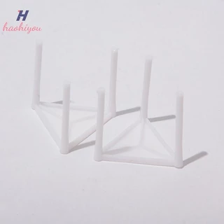 <haohiyou> 100 ชิ้น Pizza Saver Stands Fixing Rack ผู้ถือพิซซ่าพิซซ่าบรรจุขาตั้งกล้องพลาสติก Stack