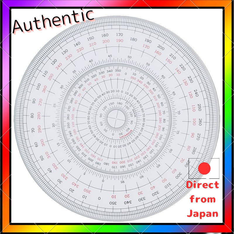 Uchida Full Circle Protractor 12cm & 18cm