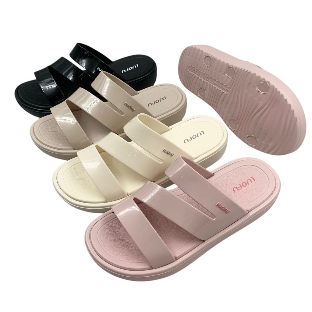 OS LUOFU รองเท้าแตะแบบไขว้ Z 1W Soft Light Import E7224-BRZ4W (AB7)