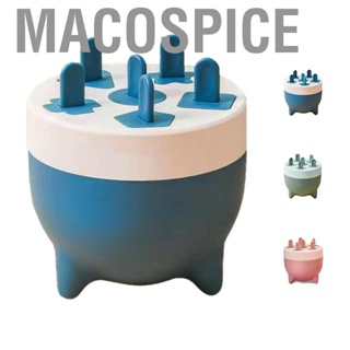 Macospice Popsicles Mold 6 Cavities Detachable Design Safe Healthy Material Durable PP Mini Popsicle