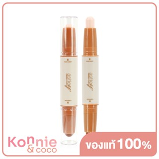 Ashley Double Stick 3.1g ไฮไลท์และคอนทัวร์แท่งสติ๊กแบบพกพา.