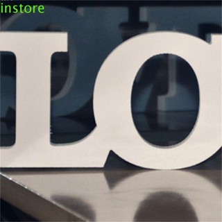 Instore ป้ายไม้ ลายตัวอักษร LOVE สําหรับตกแต่งผนังบ้าน ห้อง ปาร์ตี้